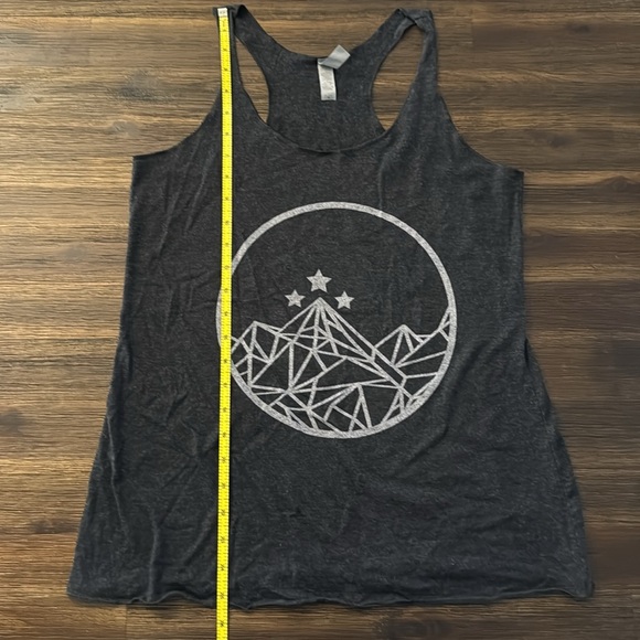 Next Level Apparel Gray ACOTAR Night Court Racerback Tank Top Medium - Picture 5 of 6